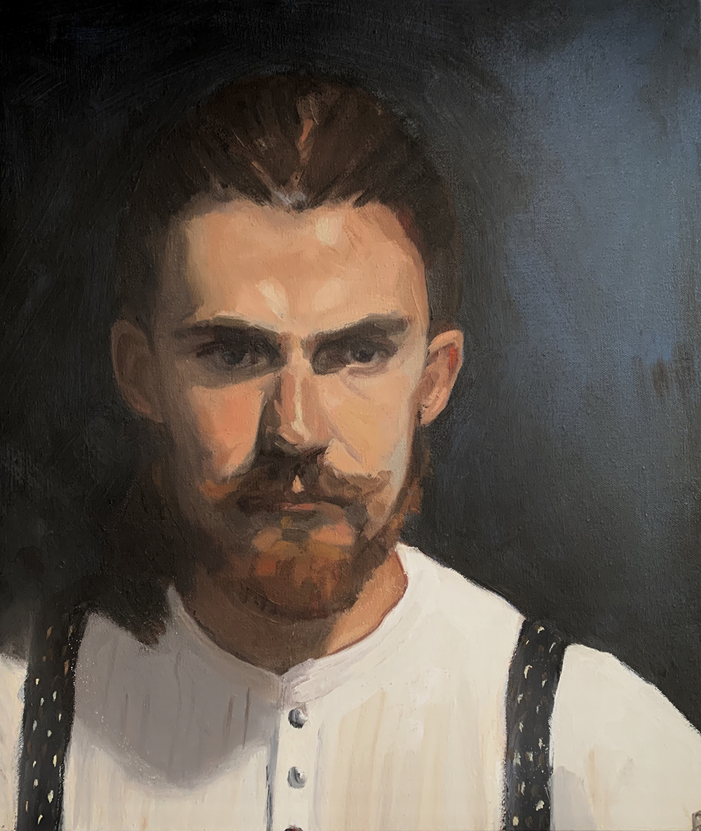 Rosy Lloyd | Portrait of TC | Oil on canvas | 37x31cm