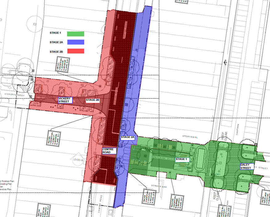 Eat Street plan - Stage 1 and Stage 2