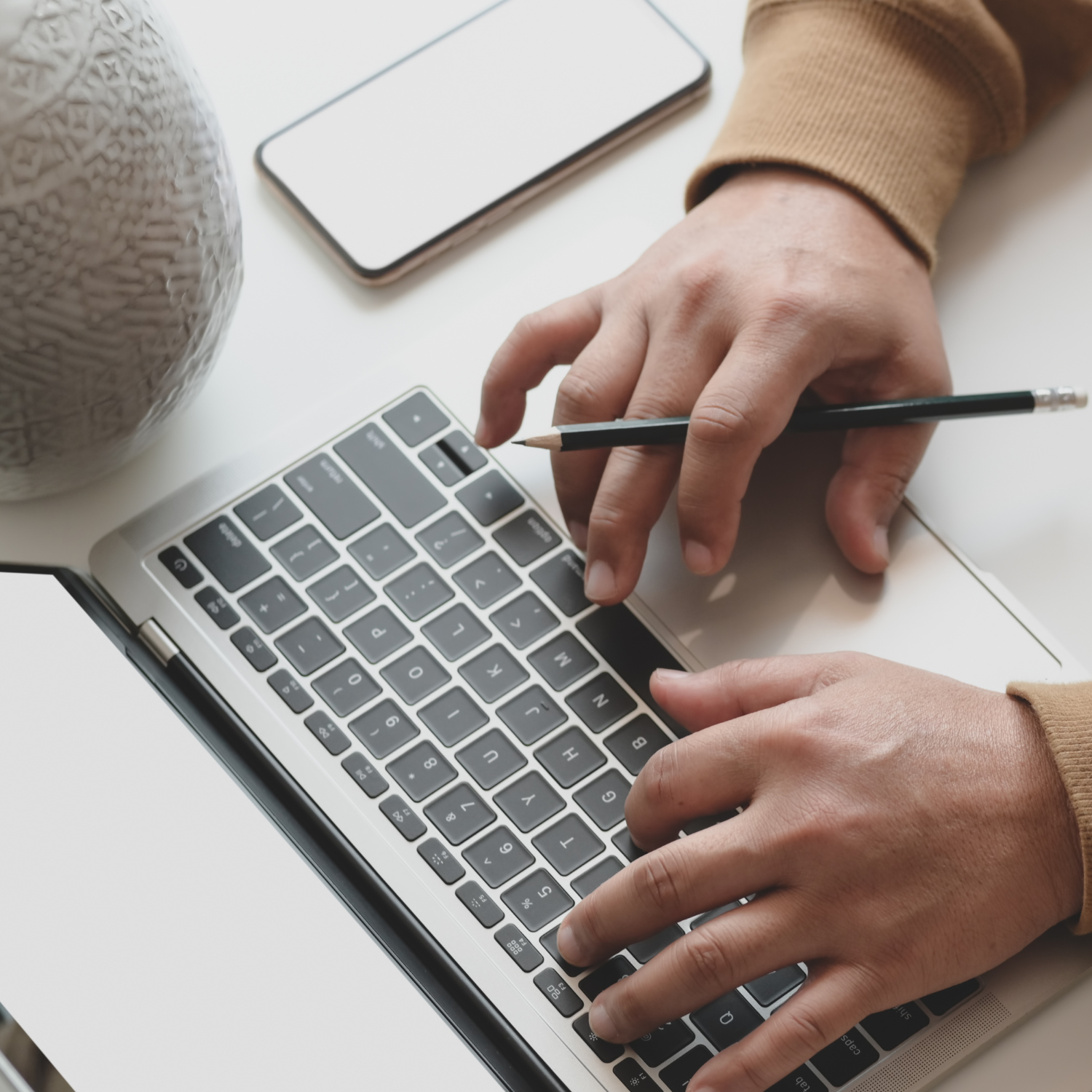 person on a laptop