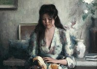 Nicolas Chen, Simone 2021 (detail), oil on linen, 122 x 87cm. Courtesy of the artist.