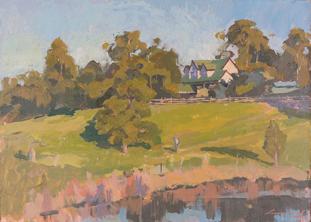 Painting of acountry house