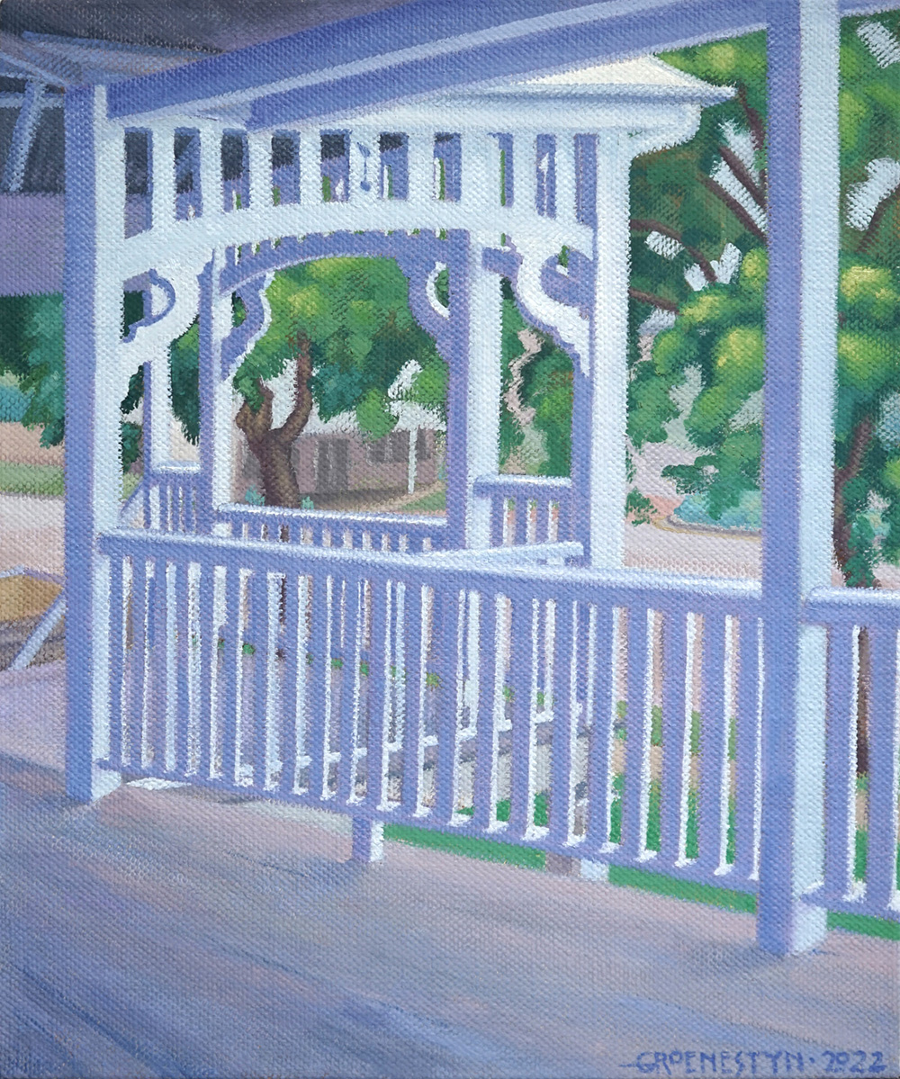 Painting of a verandah