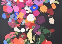 Painting of flowers in a vase