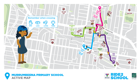 Murrumbeena Primary School Active Map
