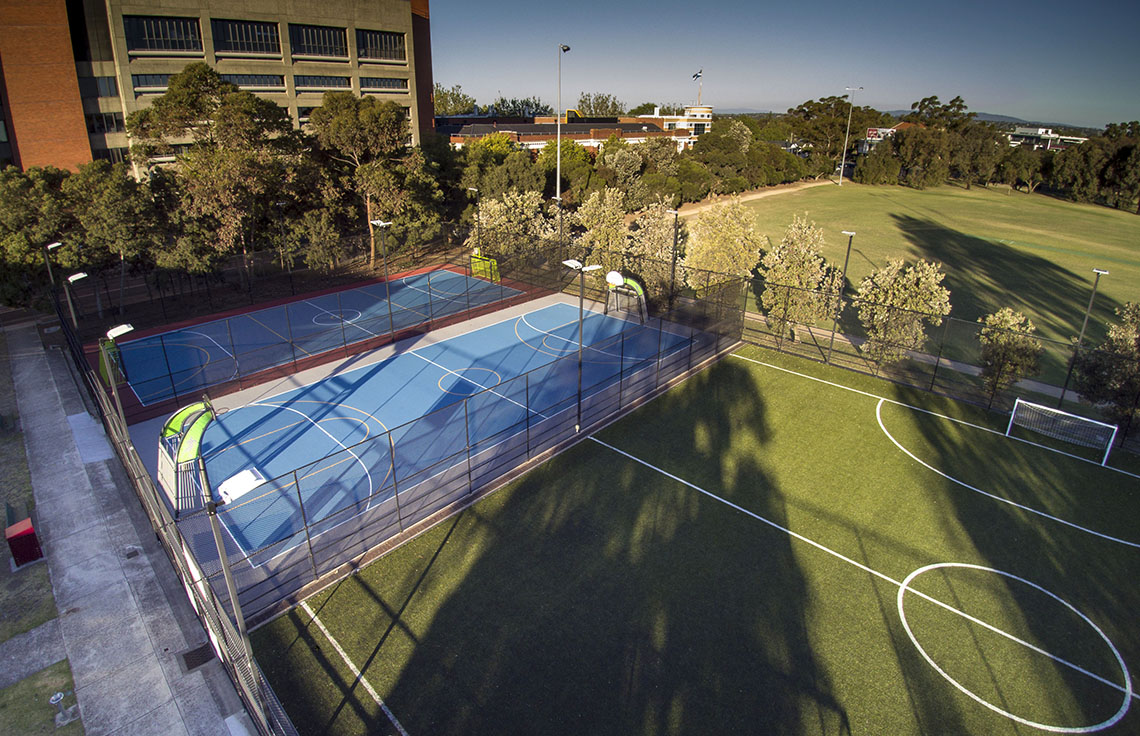 East Caulfield Reserve - multipurpose sports courts (soccer, netball and basketball)