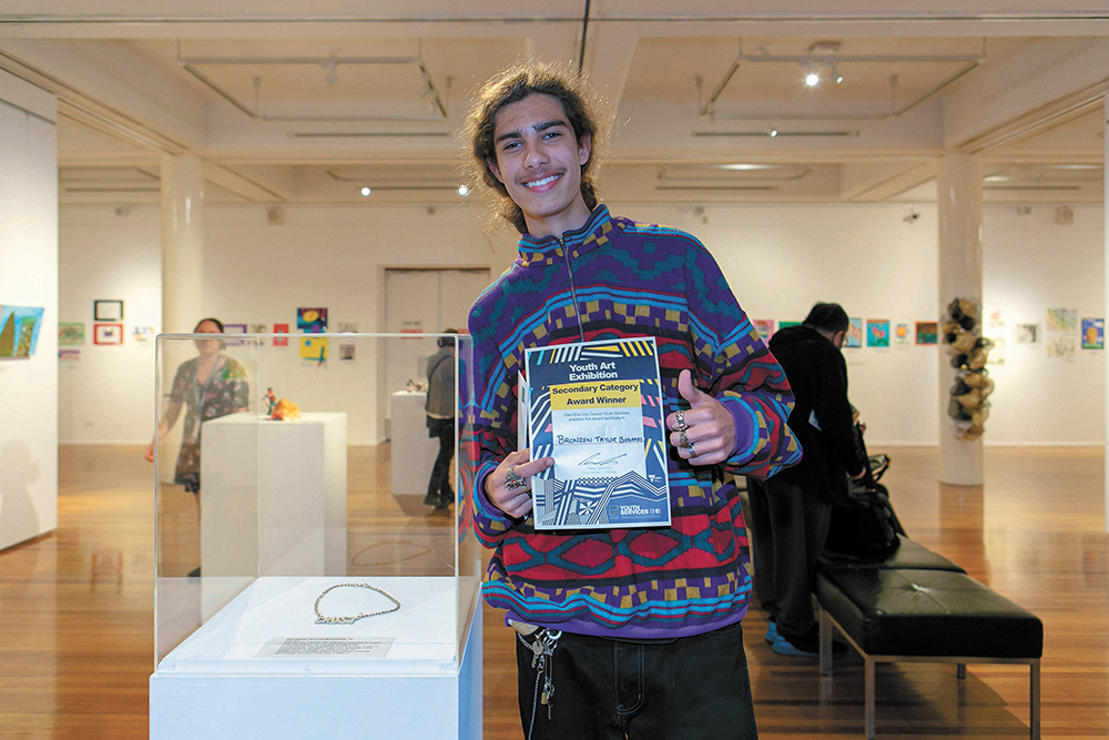 : 2018 Youth Art Exhibition Secondary Category winner Bronzen Taylor-Bogaars.