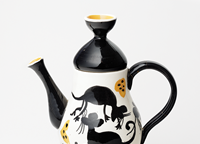 John Perceval, Arthur Merric Boyd (AMB) Pottery | Coffee pot c.1950 | painted and glazed stoneware 28 x 27 x 22 cm