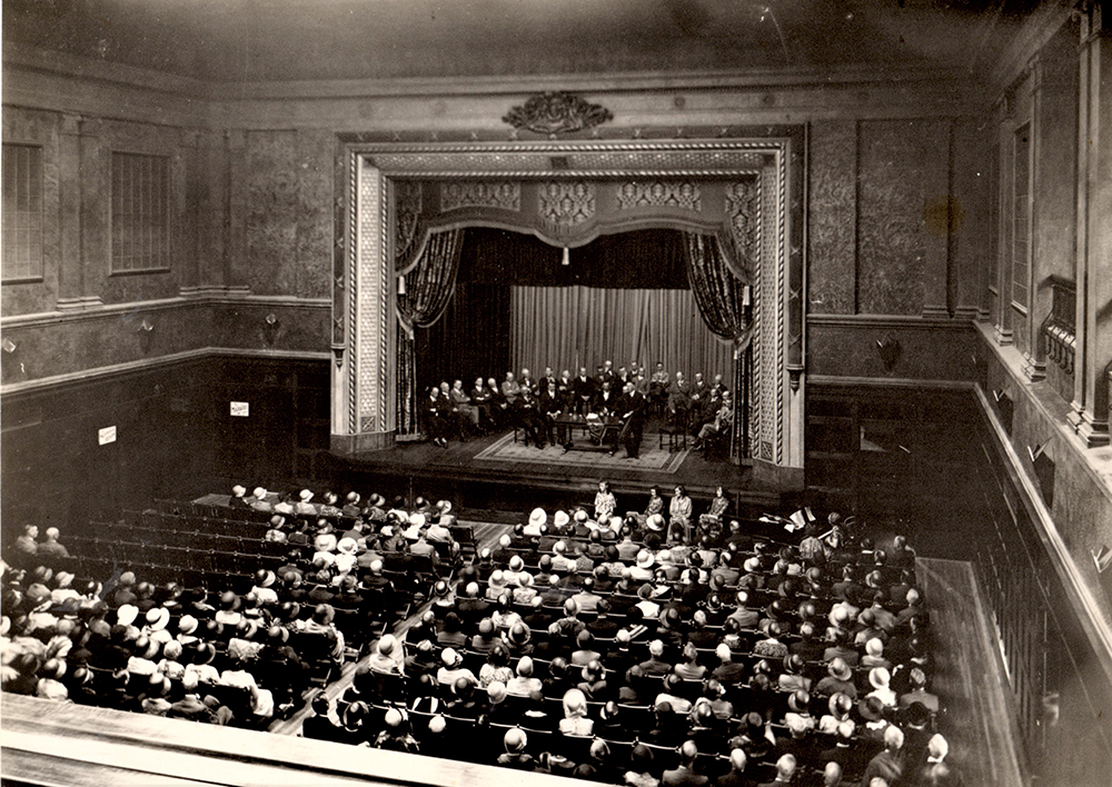 Caulfield Town Hall interior circa 1920s-30s