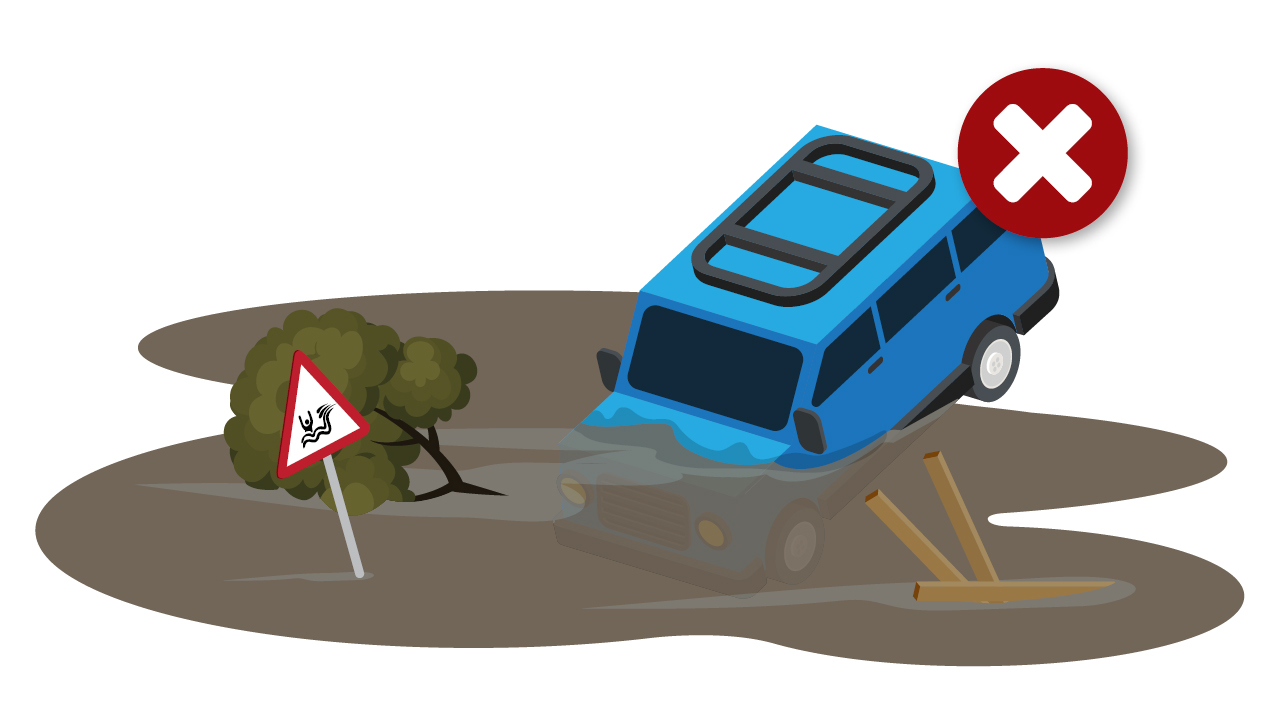 Do not drive through flood waters.