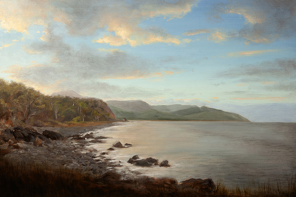 Andrew Bonneau | Wangetti Beach, Evening | Oil on board | 40x60cm