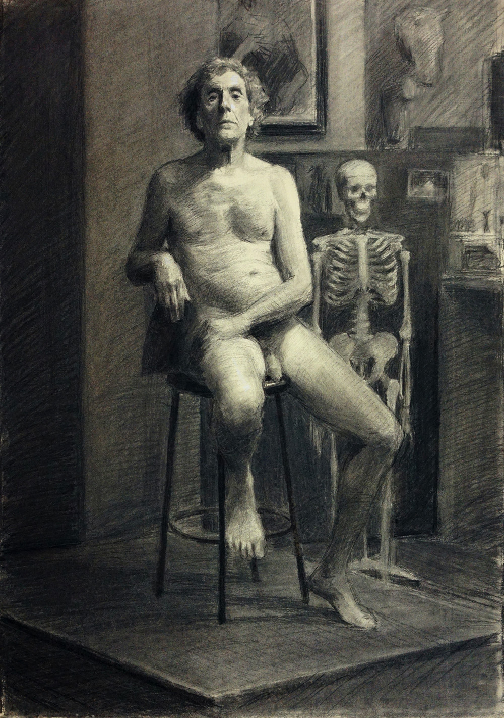 Seated nude