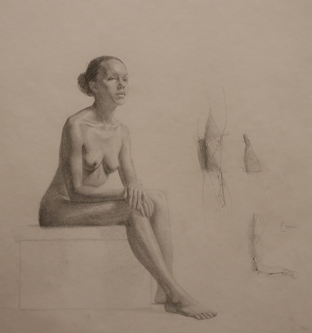 Seated nude