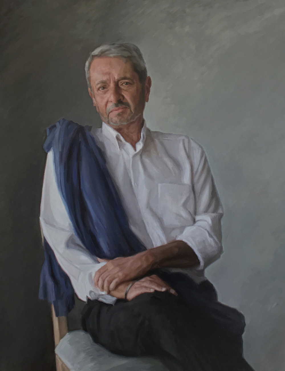 Joshua Baldwin | Portrait of Madhanbir | Oil on linen | 110x89cm