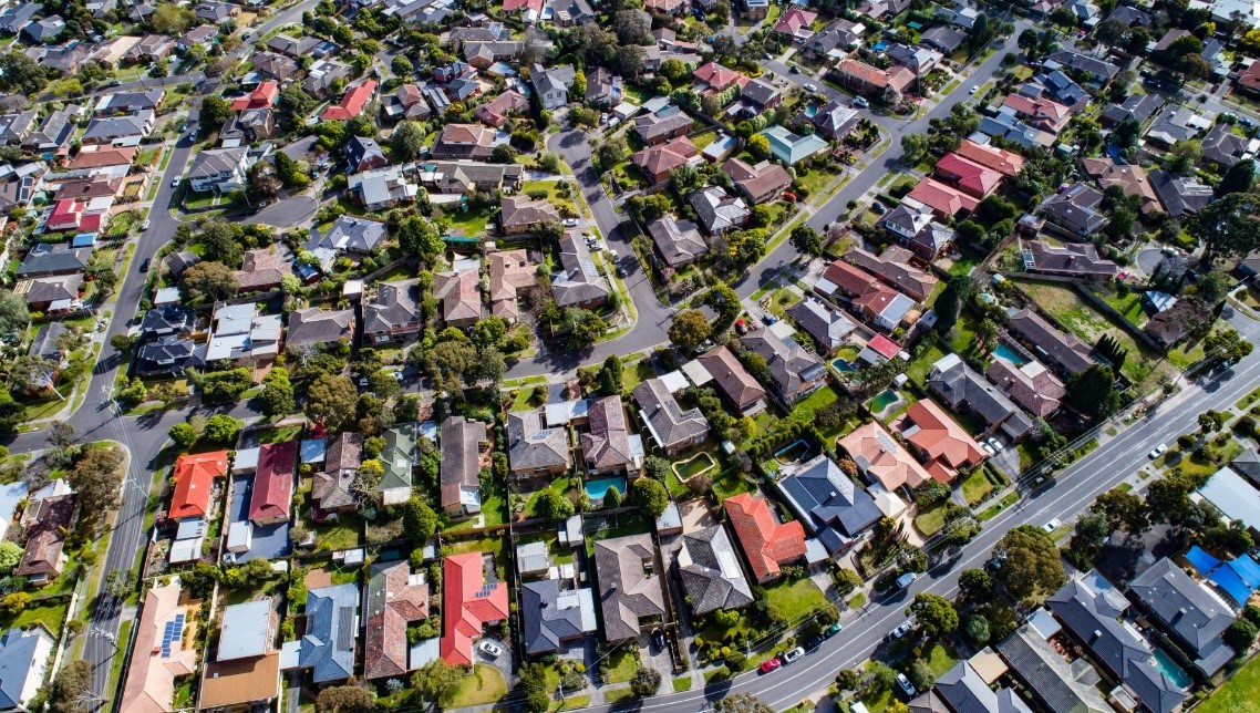 Houses across Glen Eira