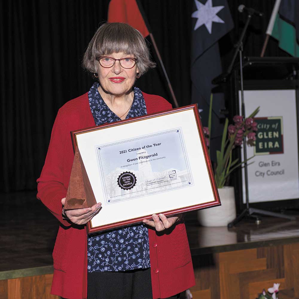 Gwen Fitzgerald awarded Citizen of the Year