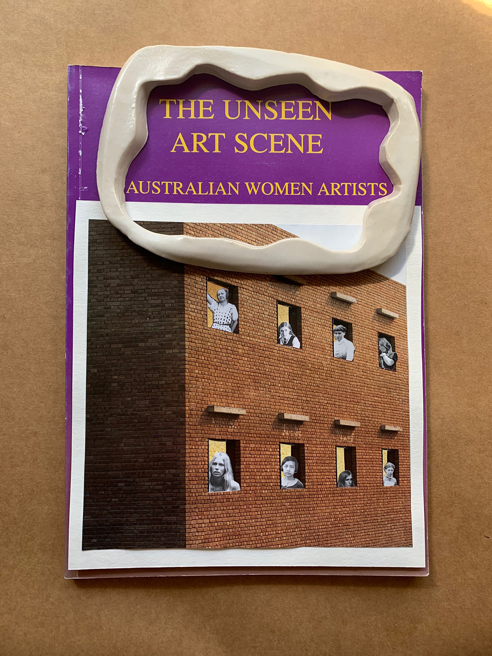 Tai Snaith | The Unseen Art scene 2019 | Porcelain and paper collage on found paperback book | Courtesy of the artist