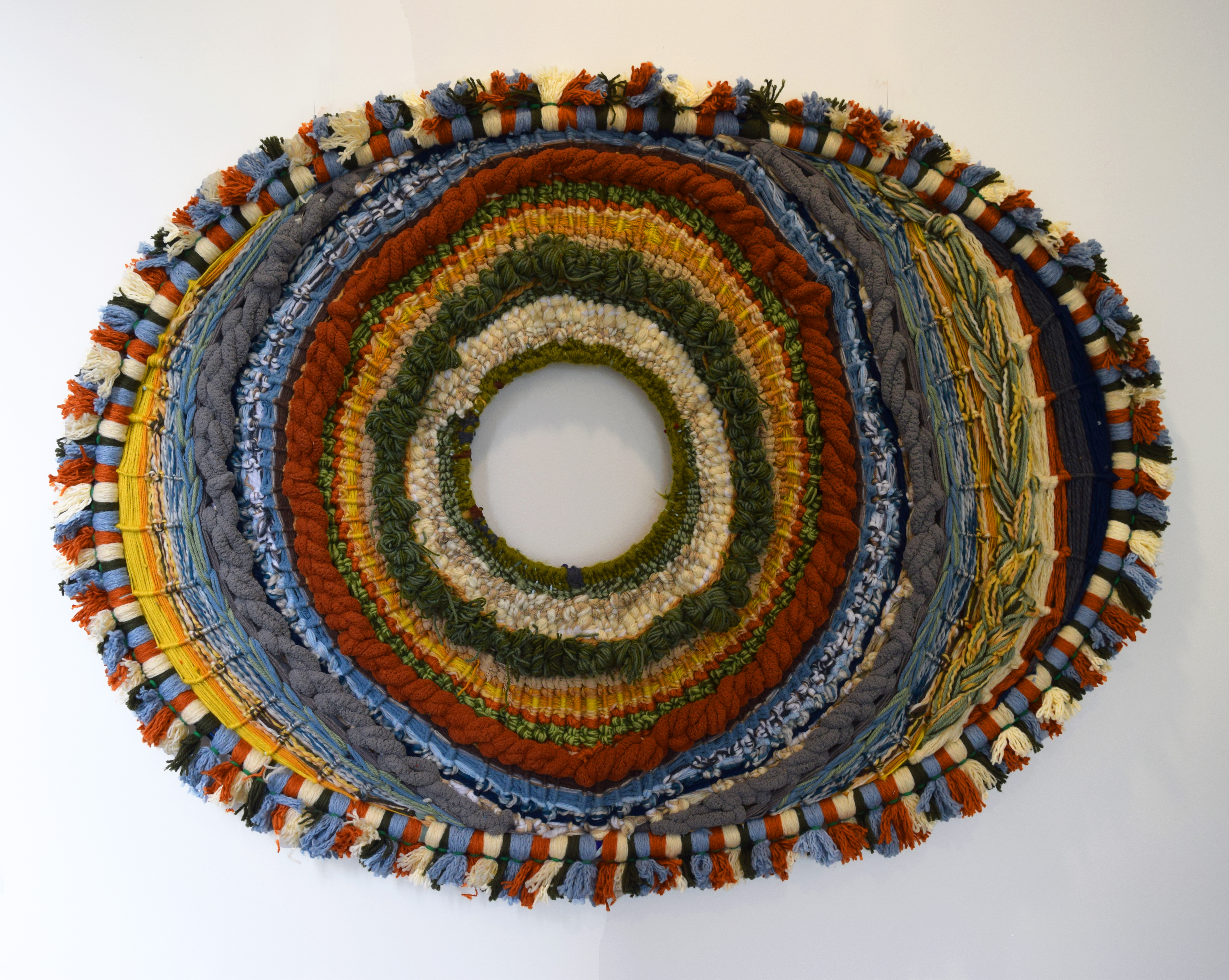 Lara Rees | Colours of Country | 2025 Wool Weaving 180 x150 x5cm Wesley College, Glen Waverley Campus