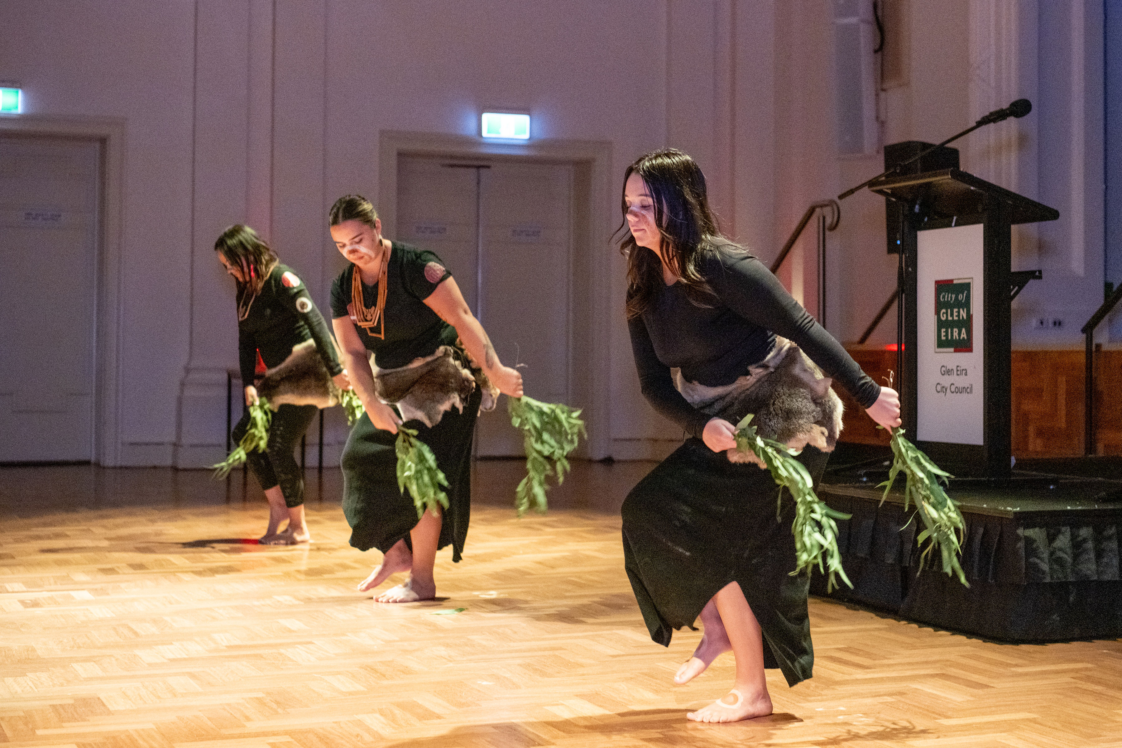 dancers and smoking ceremony 