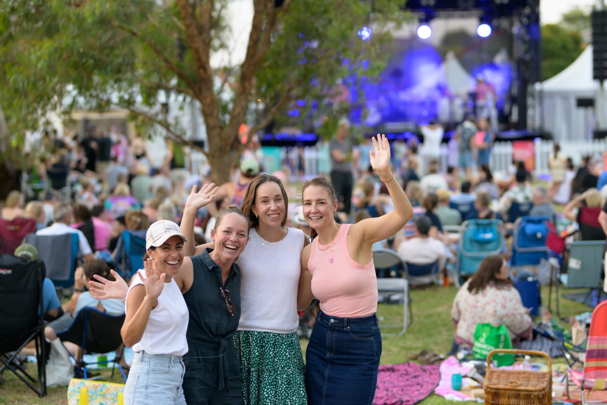 Group of women attending Council's Under the Stars event