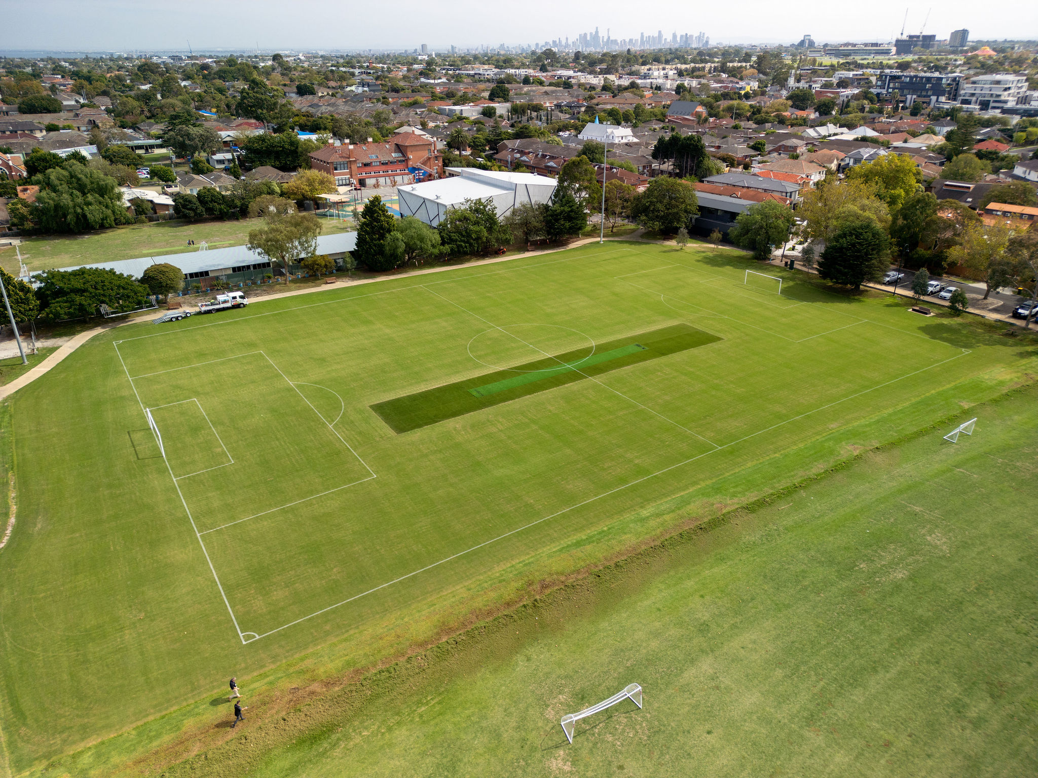 Reconstruction work on oval three Lord Reserve