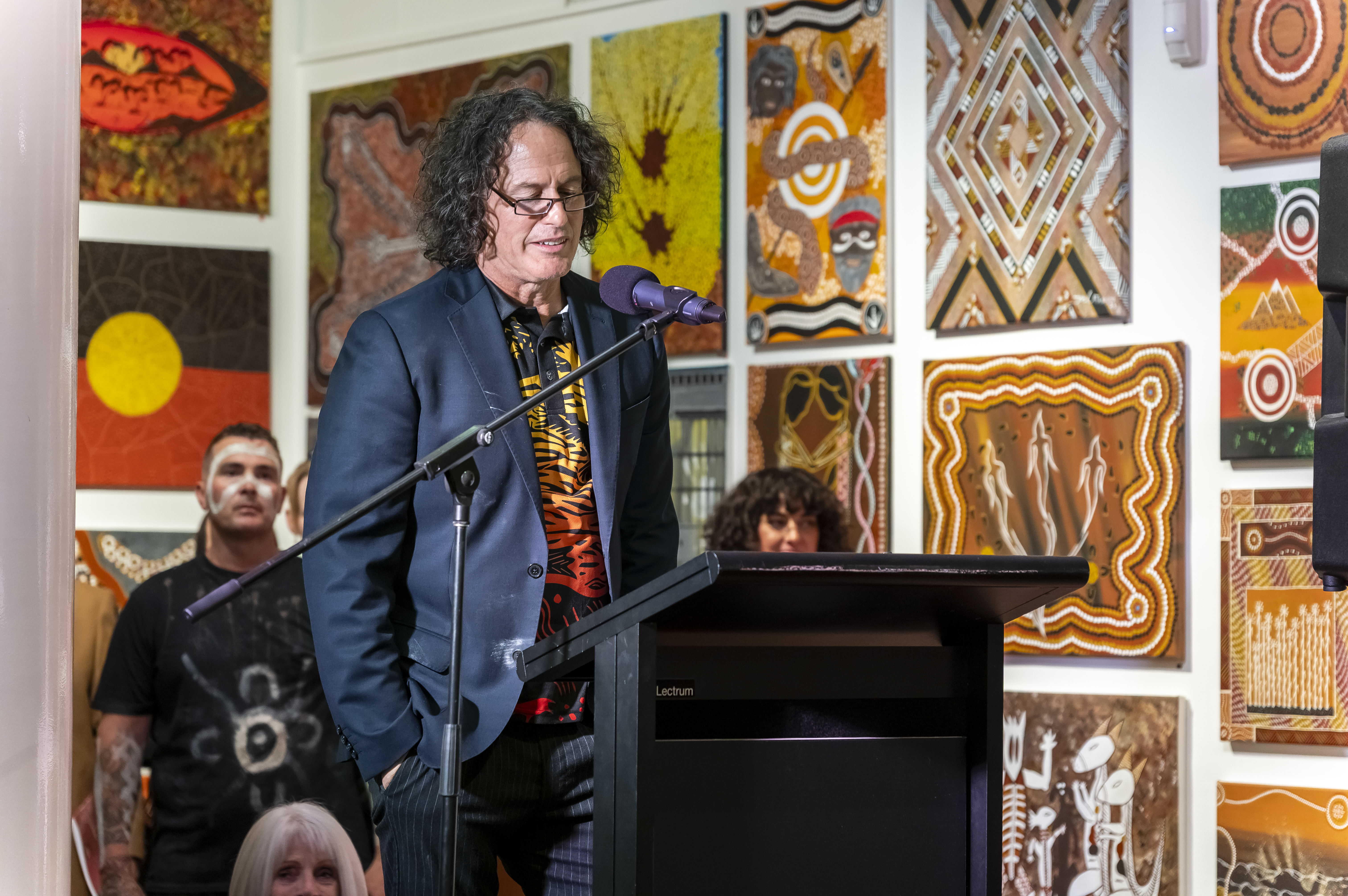 Kent Morris at the launch of Confined 16. Photo: Tiffany Garvie