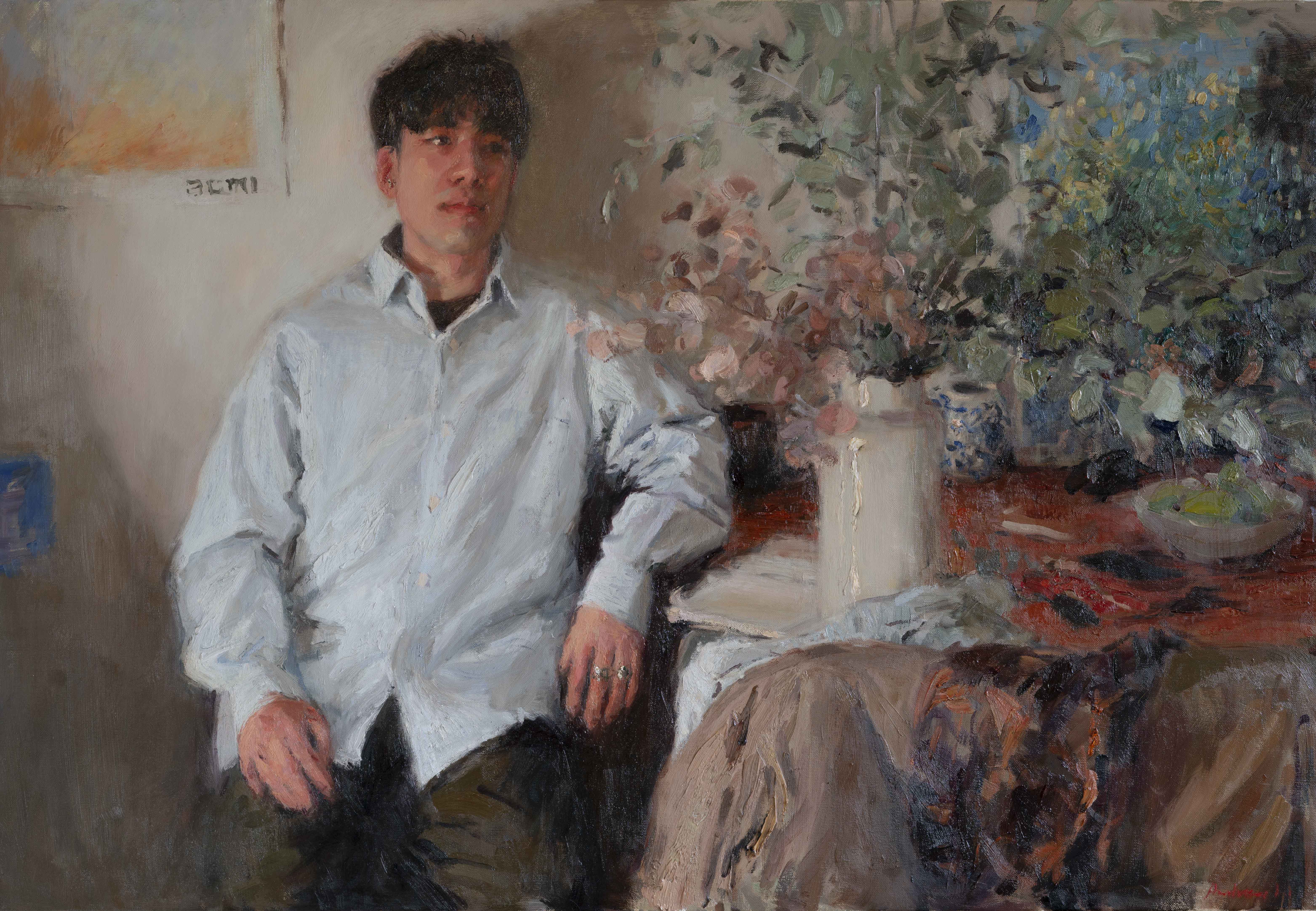 Andrew Li | Matthew | Oil on linen Winner of the 2025 A.M.E Bale Travelling Scholarship and Art Prize (one of four works selected as part of the Travelling Scholarship category)