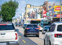 traffic on a busy street in bentleigh