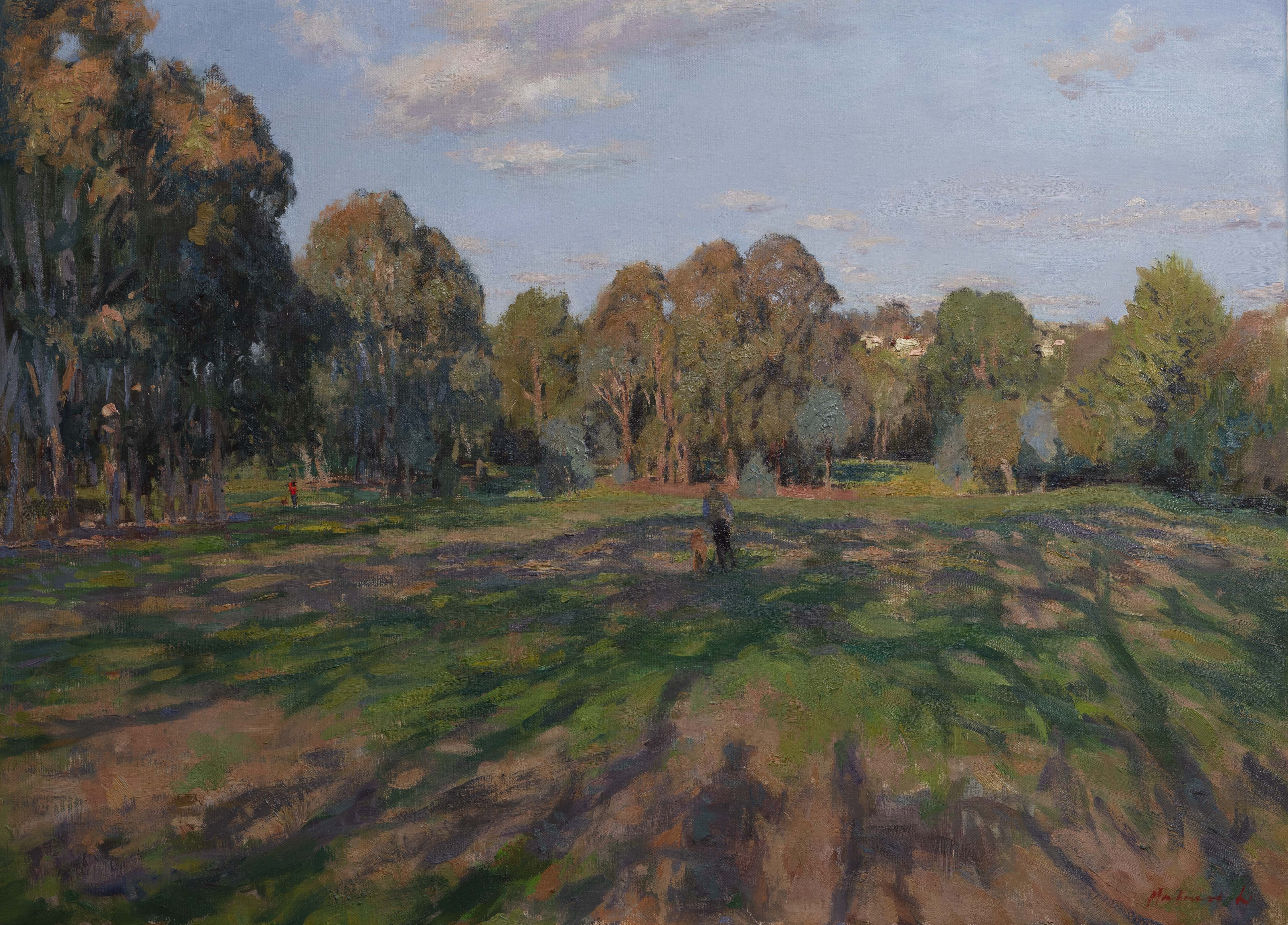 Andrew Li | Afternoon at the Park | Oil on linen Winner of 2025 The Major Award. A.M.E Bale Travelling Scholarship