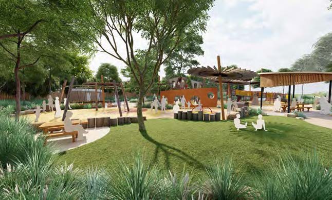 Artist impression of the Mackie Road playground