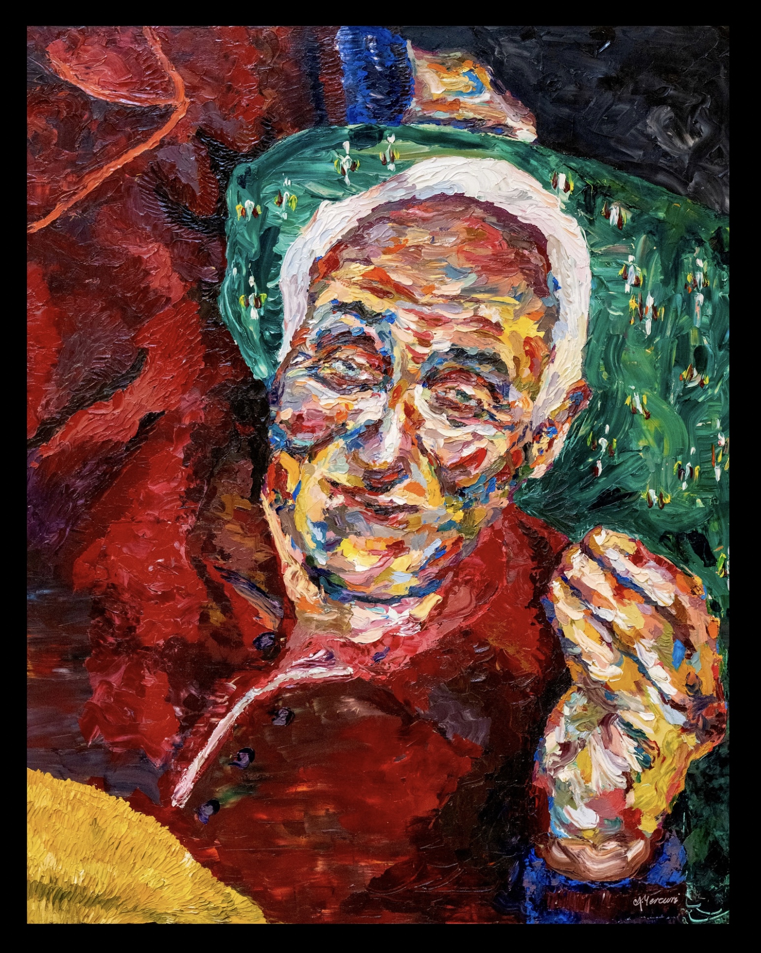 Alyssa Mercuri | The Nonno | 2024 Oil on canvas 119.3 x 101.6cm