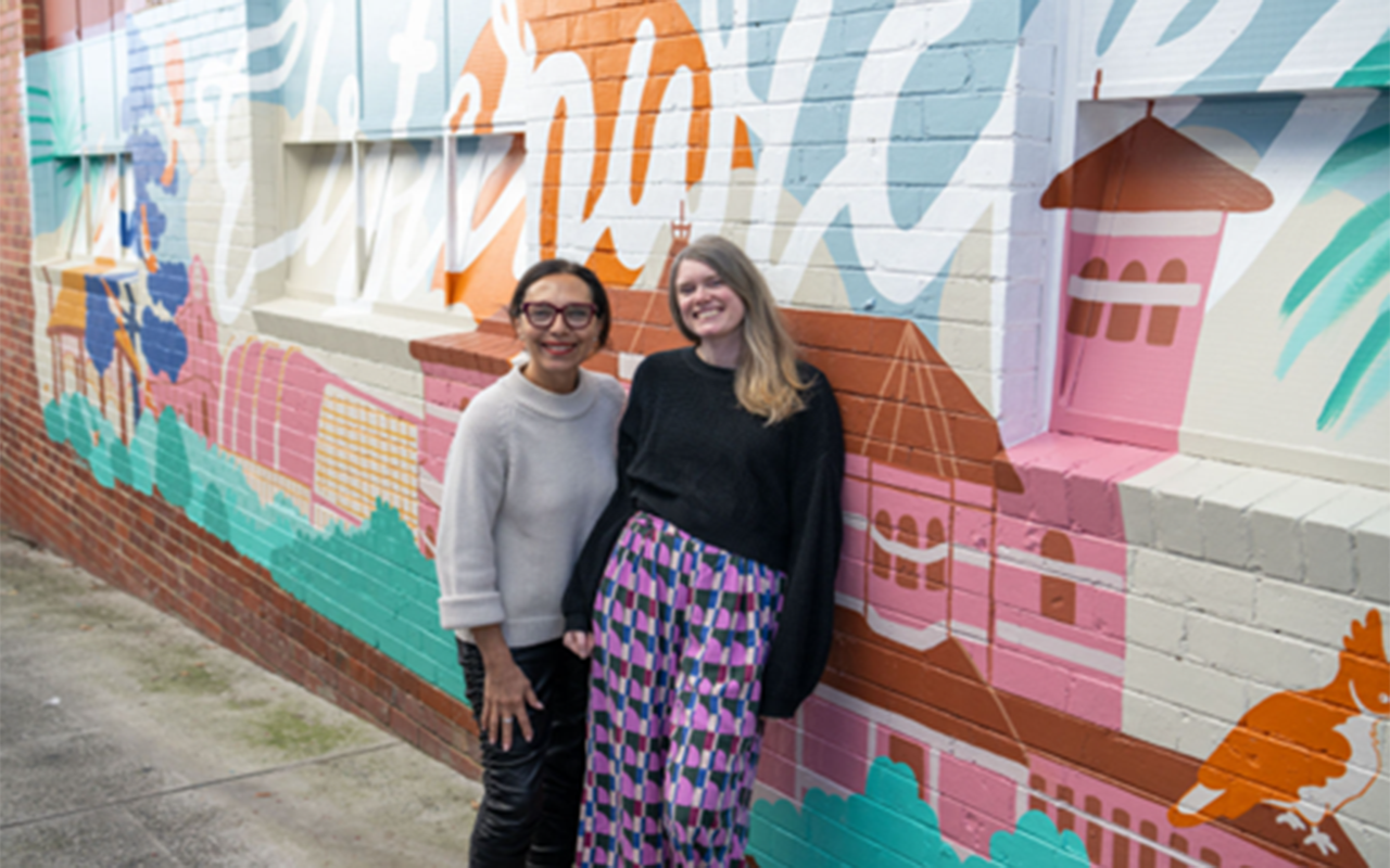 Sasha Heath (Hello Tomato) and Toni building tenant at Tonics
