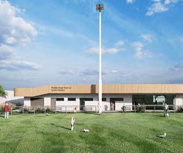 Mackie Road Pavilion, artist impression