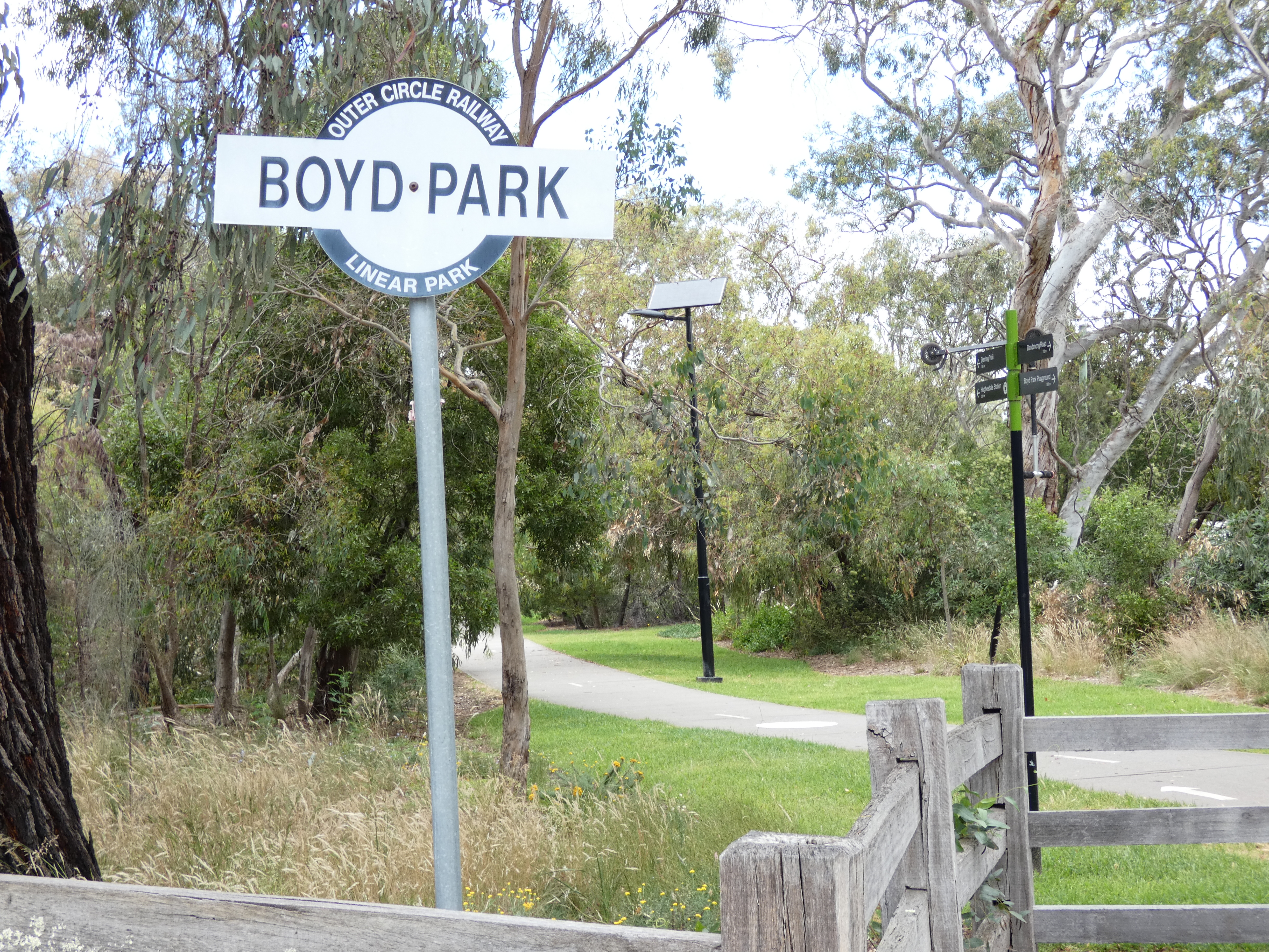 Boyd Park sign