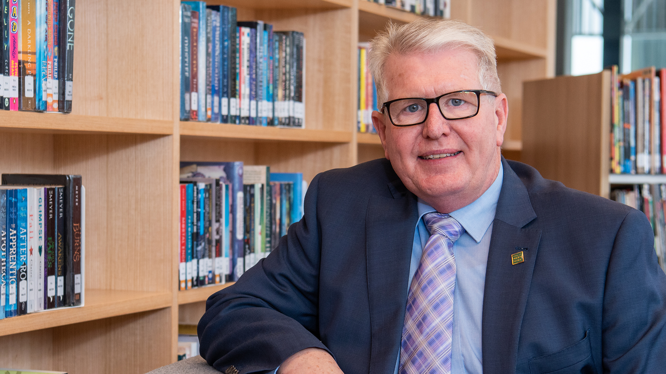 Former councillor Jim Magee at Bentleigh Library and Youth Hub