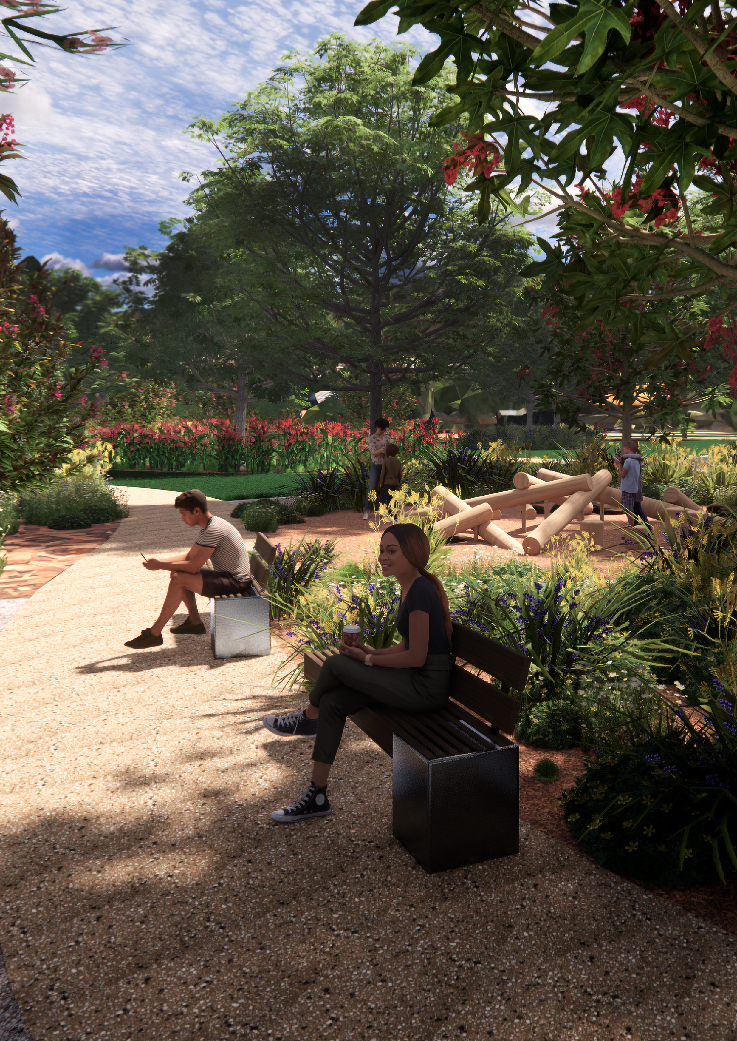 ARTIST’S IMPRESSION. AMES AVENUE PARK, BENTLEIGH EAST