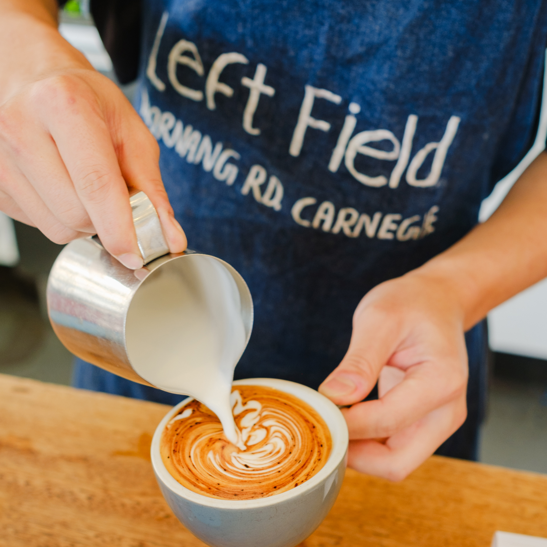 Man pouring coffee