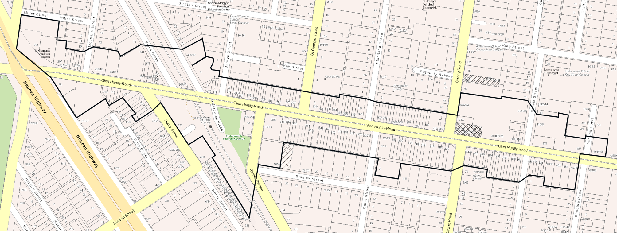 Elsternwick Special Rate Boundary